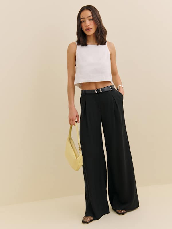 Kerri Linen Top - White