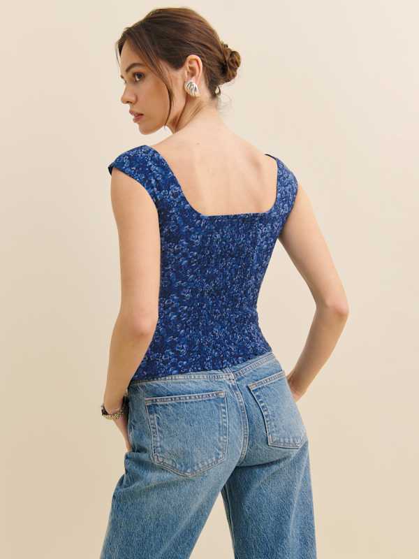 Navi Top - Blue Rose