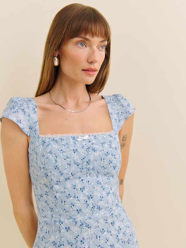 Loula Linen Dress - Brooke