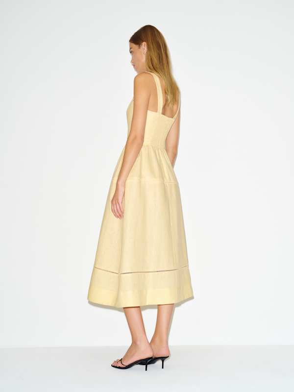 Everett Linen Dress - Ray Of Light