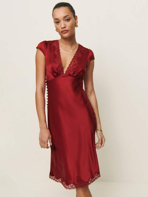 Florence Silk Dress - Sangre