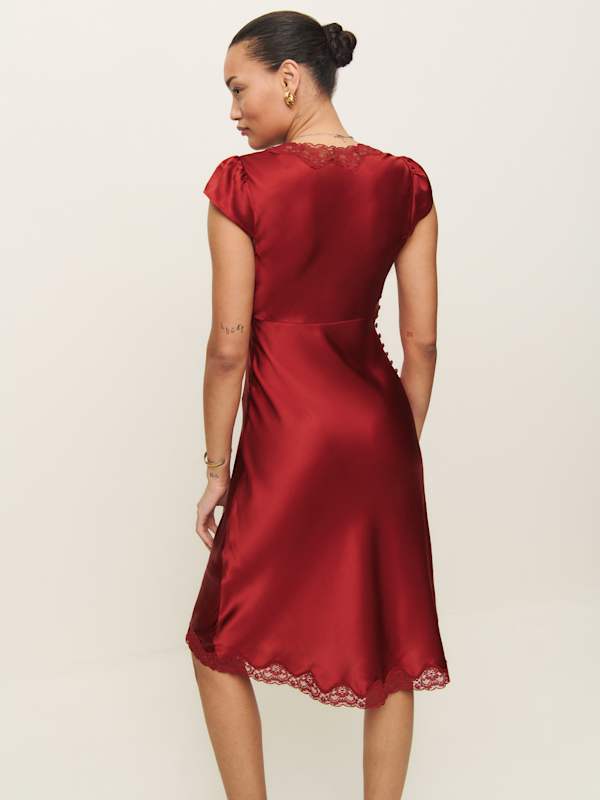 Florence Silk Dress - Sangre