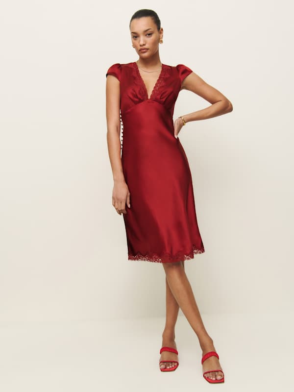 Florence Silk Dress - Sangre