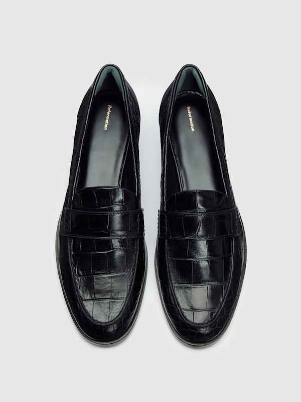 Kaylee Loafer - Black Croc