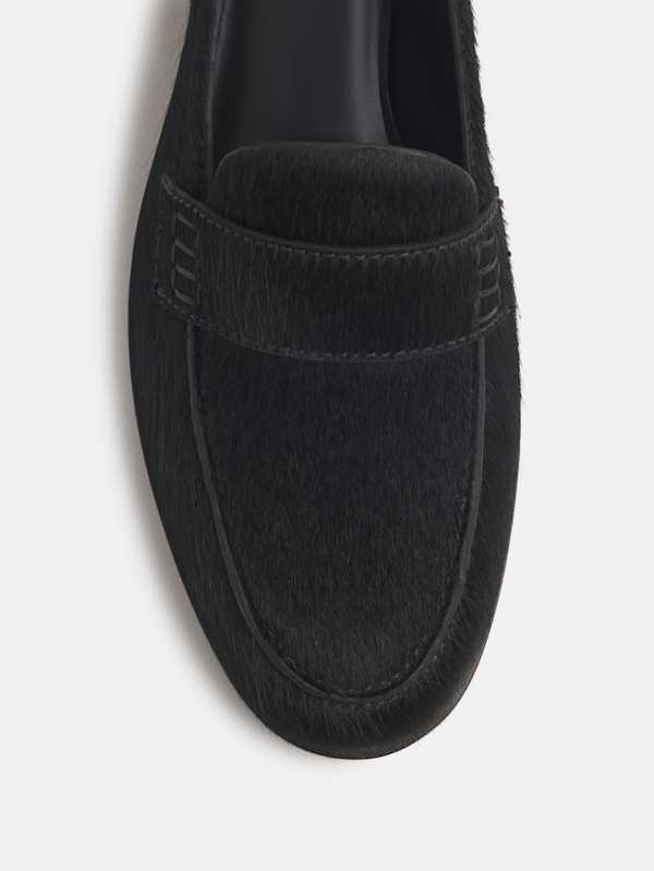 Kaylee Loafer - Black Haircalf