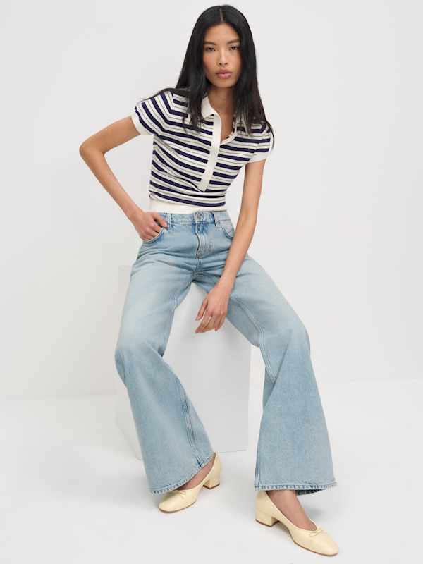 Terry Ballet Pump - Parmesan Leather