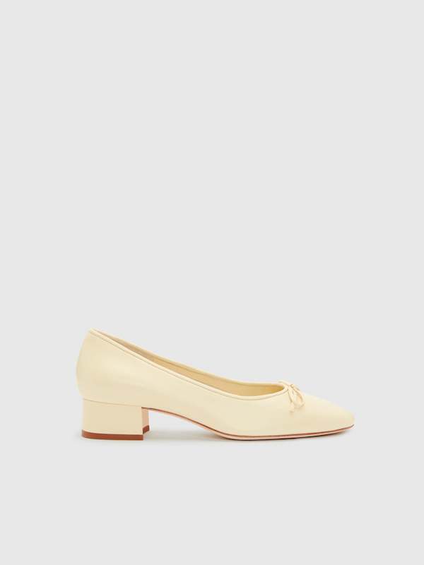 Terry Ballet Pump - Parmesan Leather