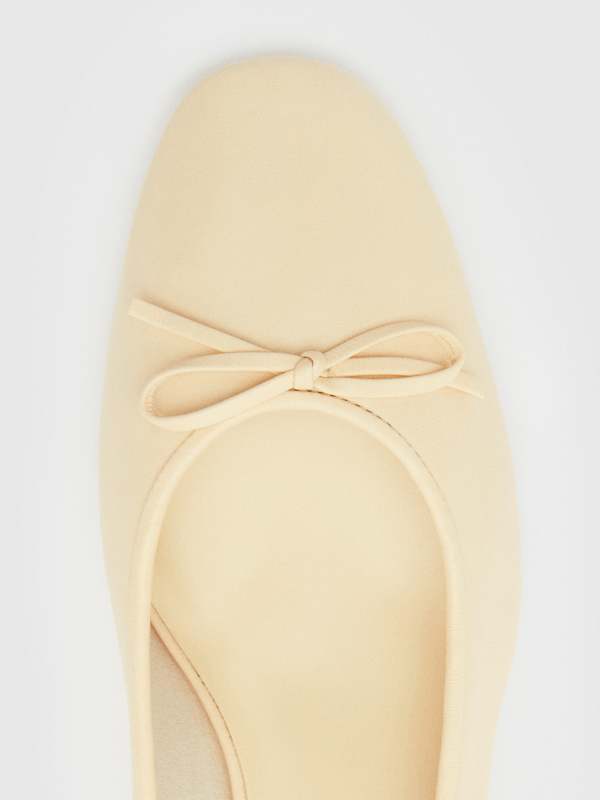 Terry Ballet Pump - Parmesan Leather