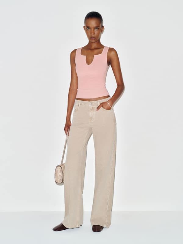 Rylie Cotton Sweater Tank - Lotus