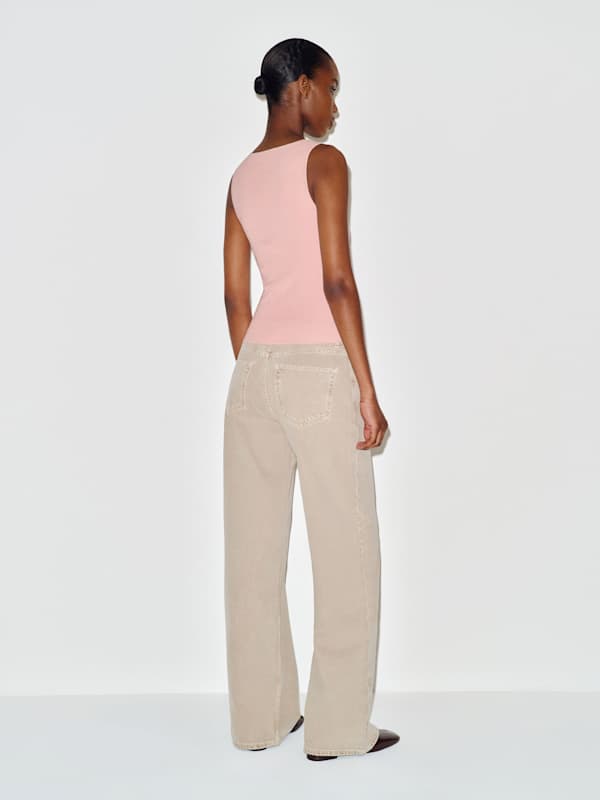 Rylie Cotton Sweater Tank - Lotus