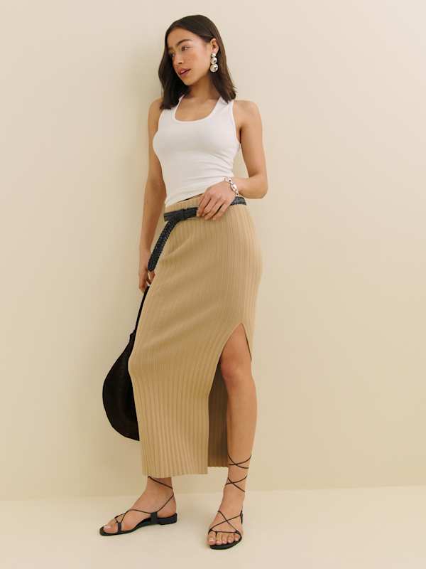 Jupe longue en coton Suvi - Ours