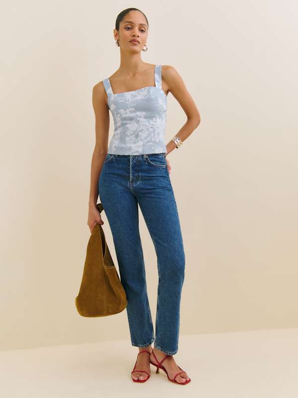 Darci Linen Top - Angelic