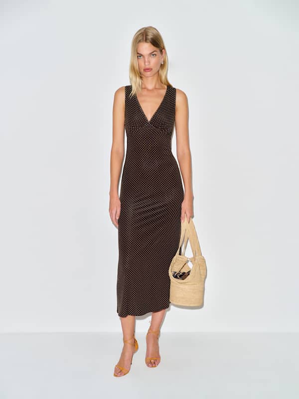 Brayden Knit Dress - Pin Dot