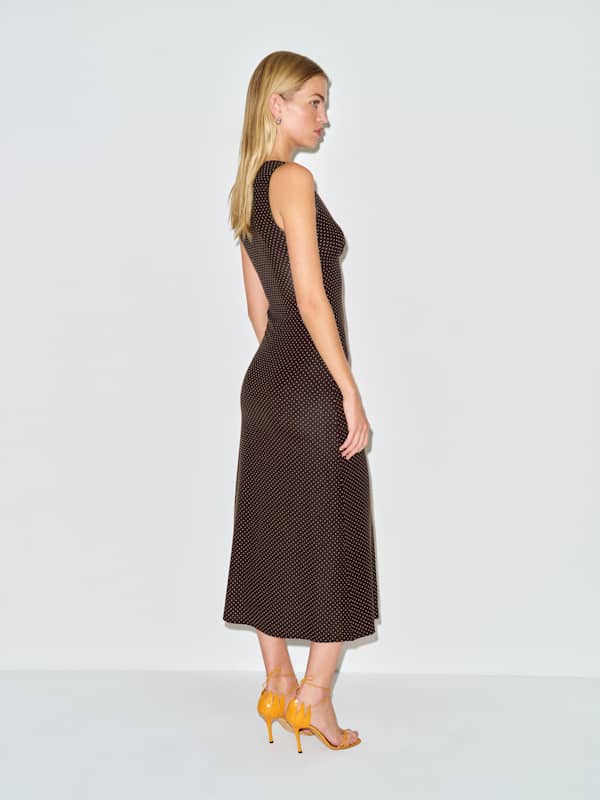 Brayden Knit Dress - Pin Dot