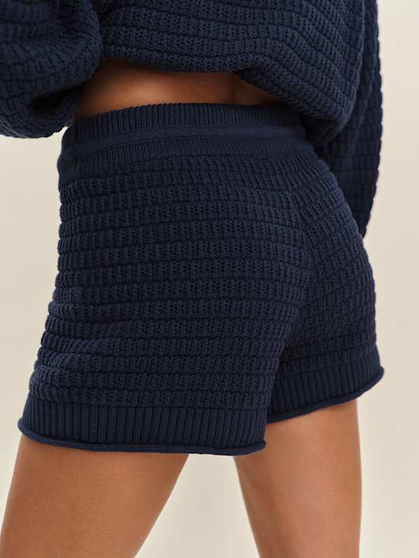 Collie Cotton Shorts - Navy