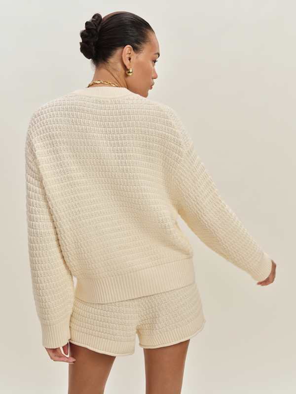 Collie Oversized Cotton Crew - Gossamer