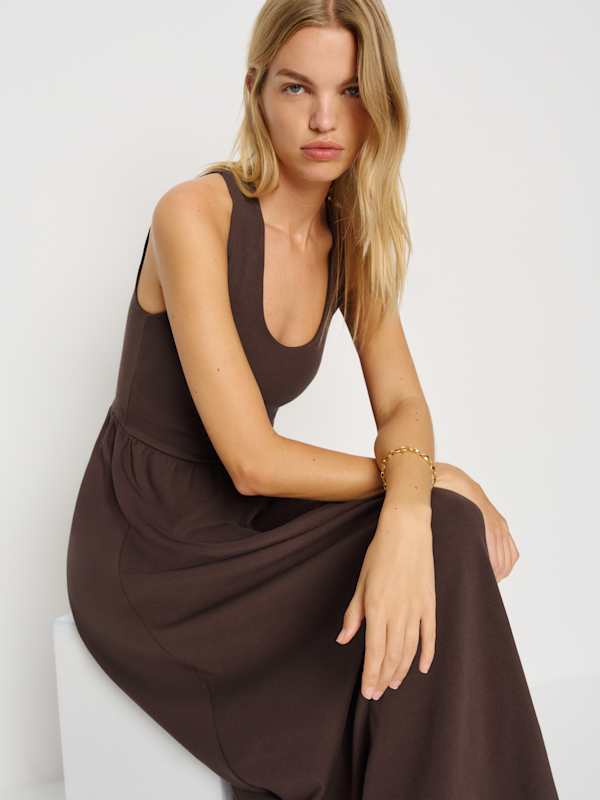 Walker Knit Dress - Mole