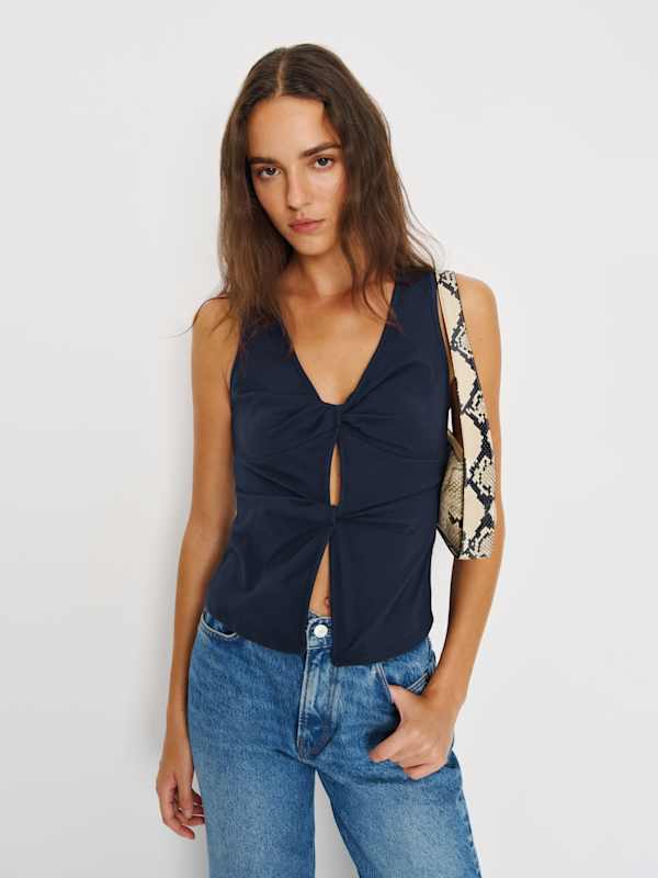 Tefi Knit Top - Midnight