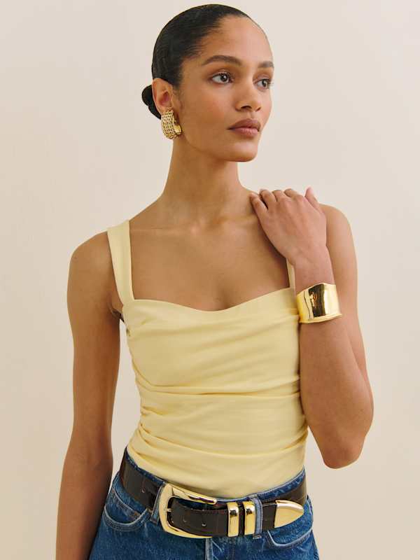 Trish Knit Top - Pineapple