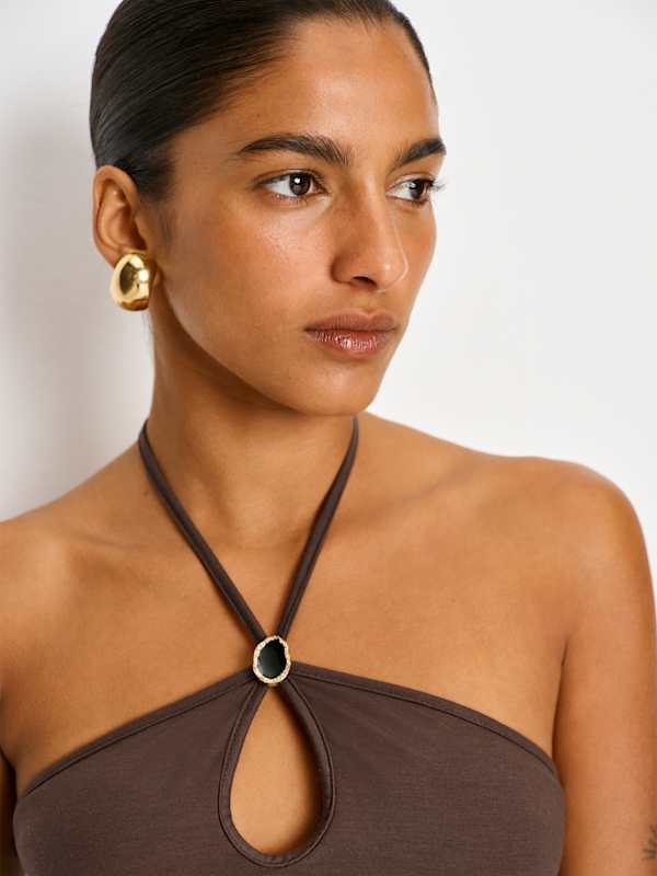 Juniper Knit Top - Cafe