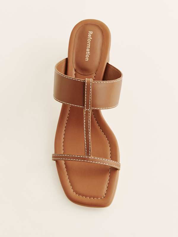 Sardinia Heeled Sandal - Pecan Leather
