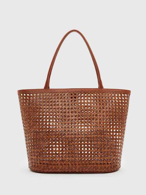 Isabella Tote - Espresso Rattan