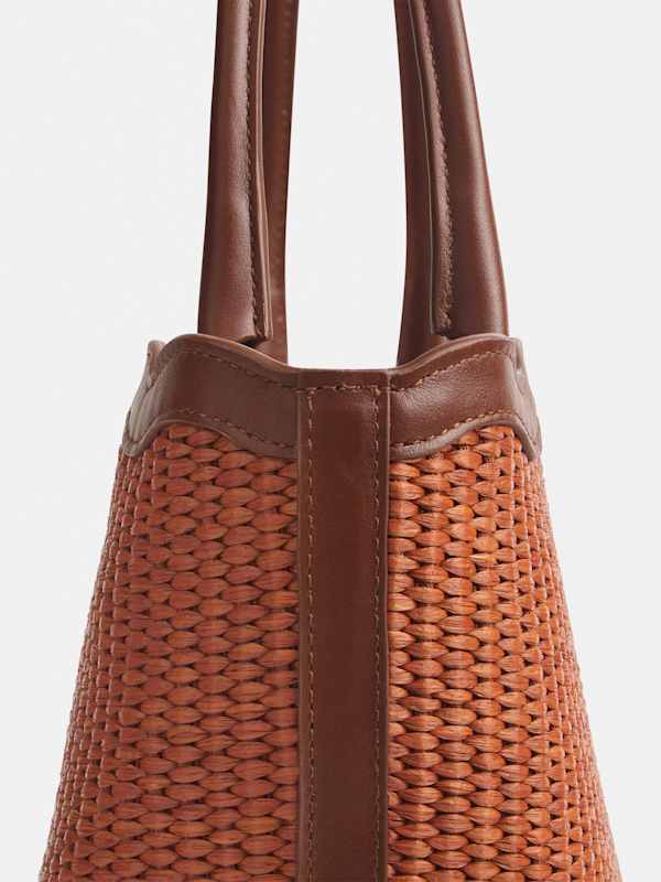 Isabella Tote - Rustic Sienna Raffia