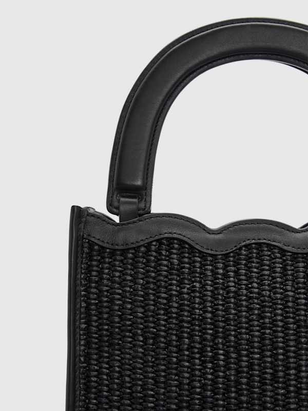Emma Mini Bag - Black Raffia