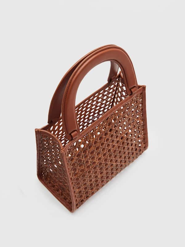 Emma Mini Bag - Espresso Rattan