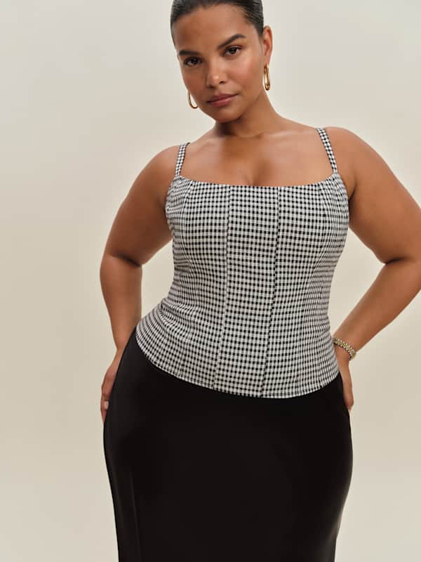 Hattie Linen Top Es - Remy Check