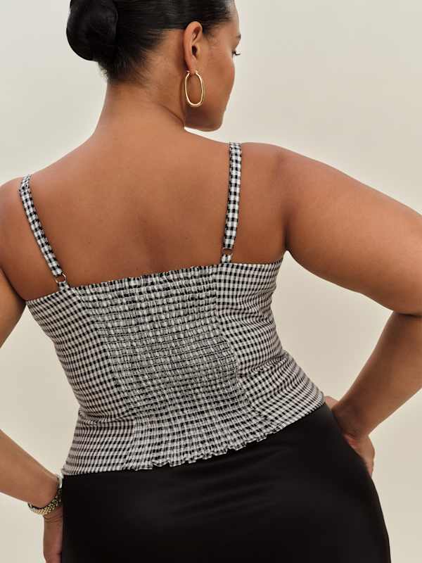 Hattie Linen Top Es - Remy Check