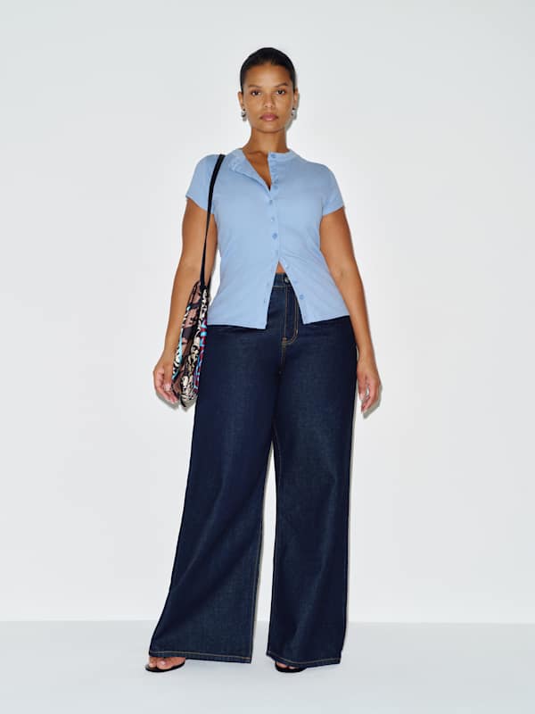 Raelynn Knit Top Es - Skyline