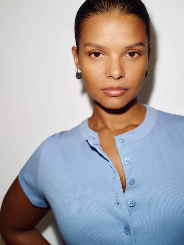 Raelynn Knit Top Es - Skyline