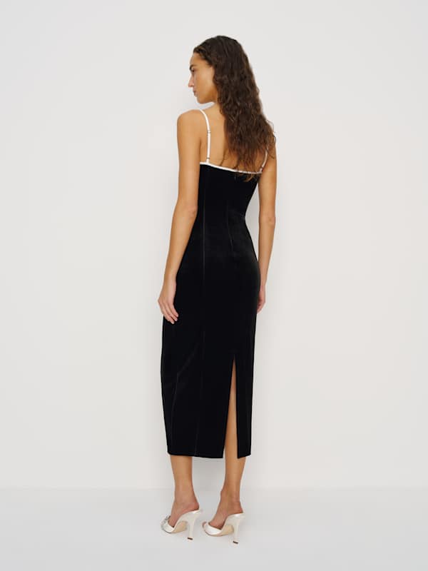 Remi Knit Dress - Black Velvet