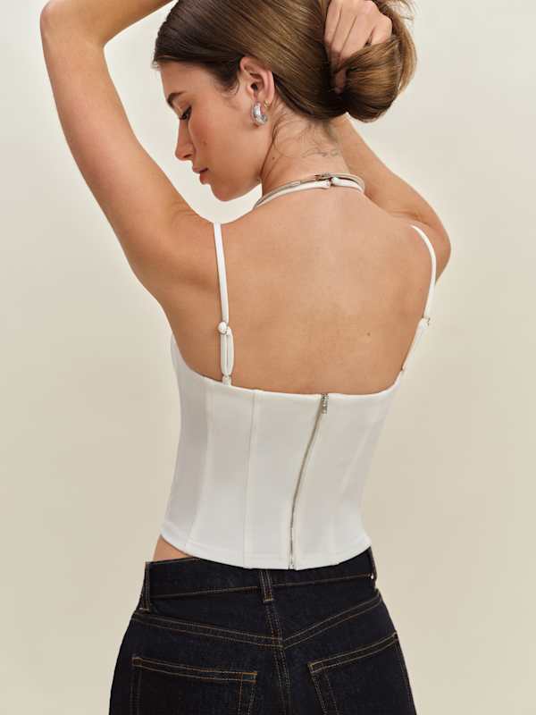 Elliot Knit Top - White