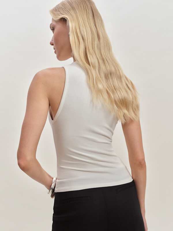 Archie Knit Top - Fior Di Latte