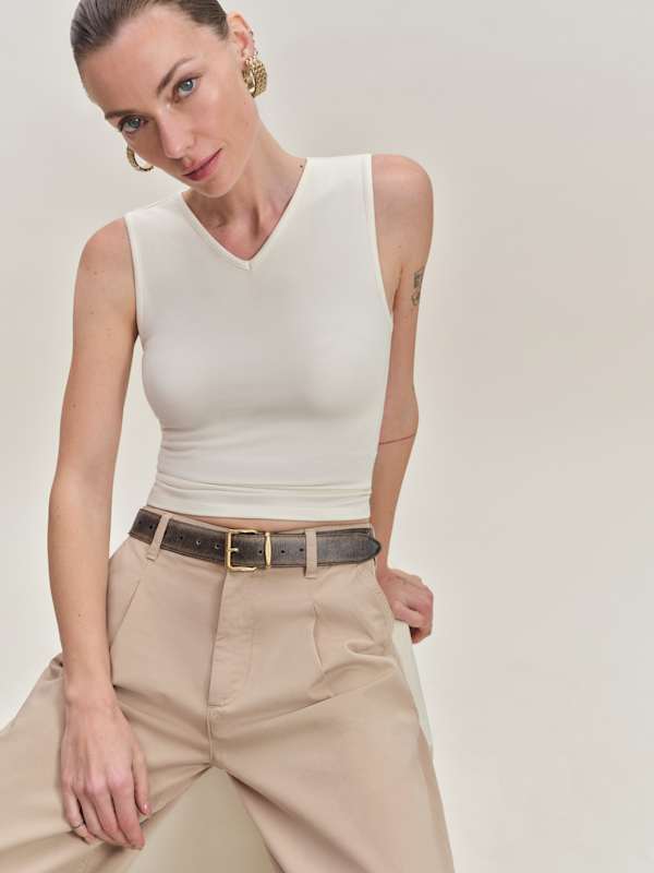 Wren Knit Top - Fior Di Latte