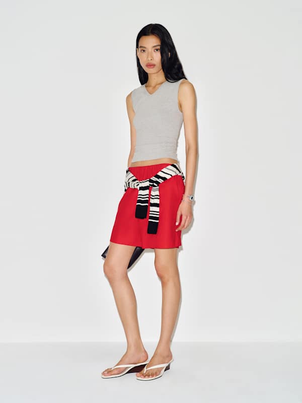 Wren Knit Top - Heather Grey