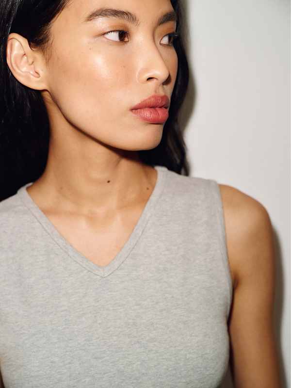 Wren Knit Top - Heather Grey