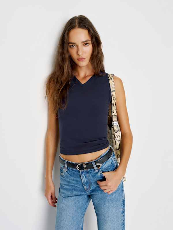 Wren Knit Top - Midnight