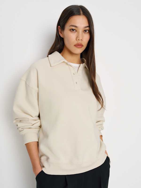 Nico Classic Polo Sweatshirt - Almond