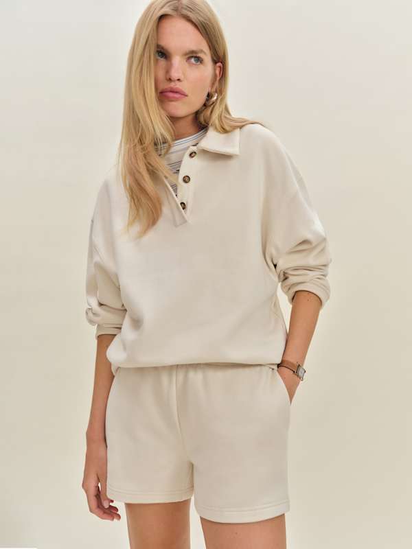 Leon Sweat Short - Almond