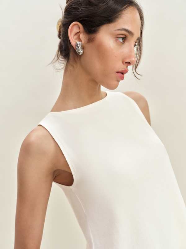 Pears Knit Top - Fior Di Latte