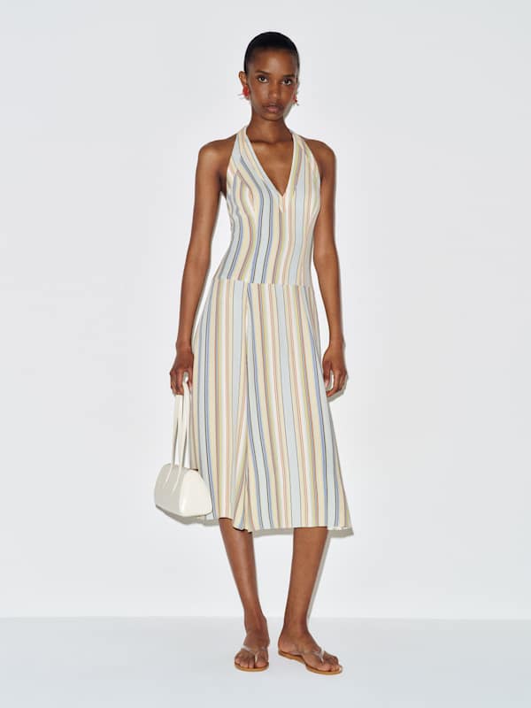 Sofia Dress - Capri Stripe