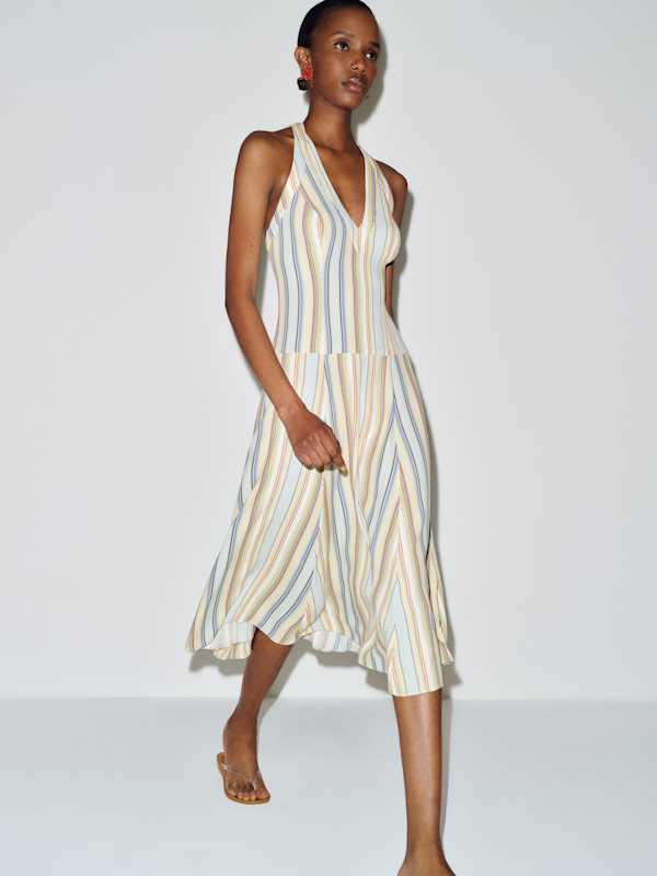 Sofia Dress - Capri Stripe