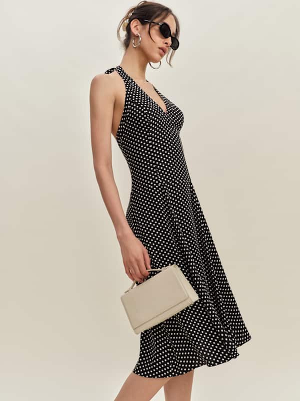 Sofia Dress - Caviar Dot