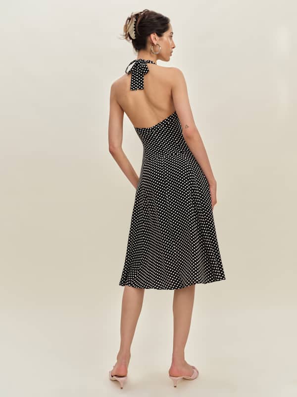 Sofia Dress - Caviar Dot