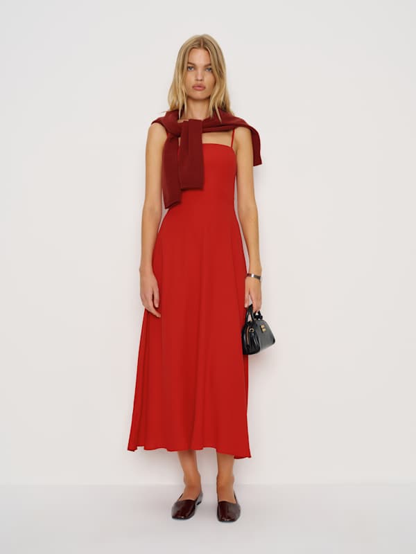 Monette Dress - Lipstick