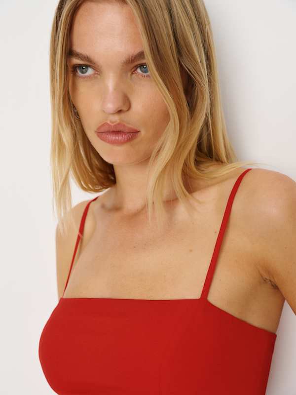 Monette Dress - Lipstick