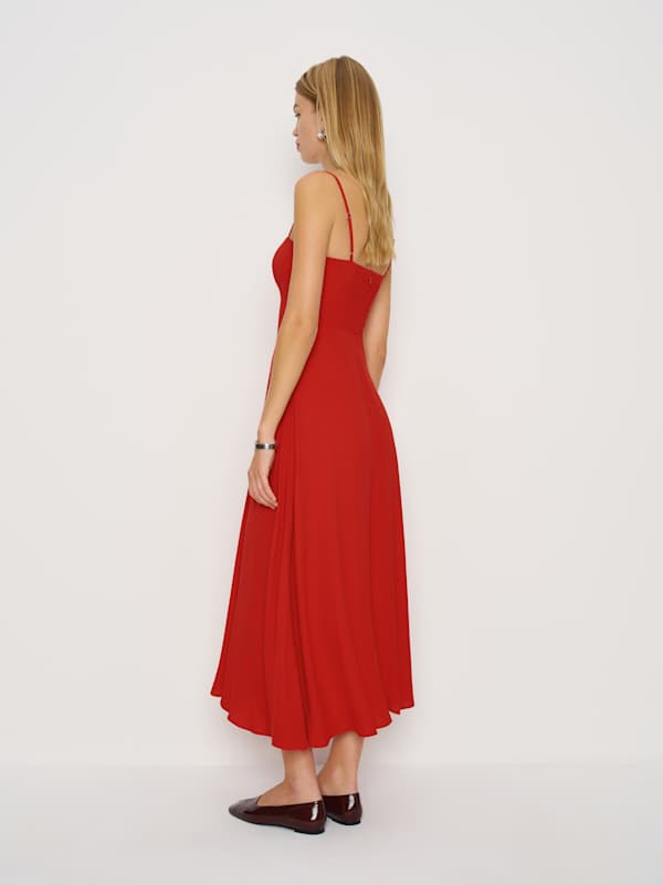 Monette Dress - Lipstick